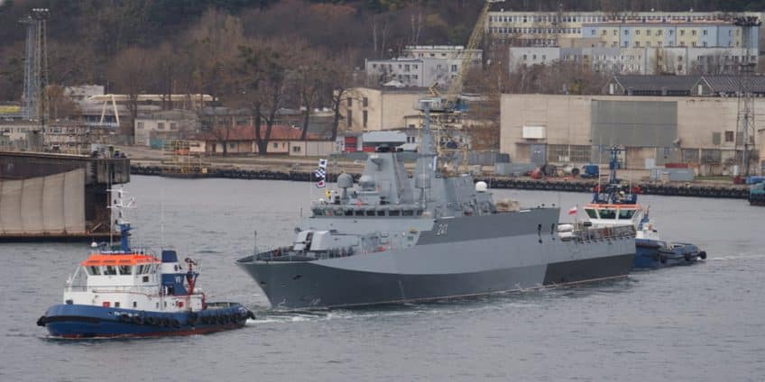 Testy na okręcie patrolowym ORP Ślązak / Portal Stoczniowy