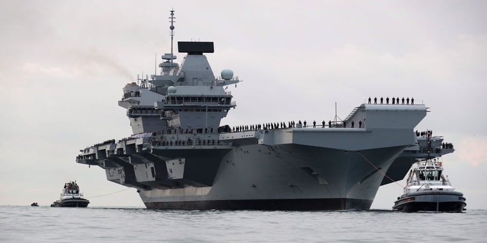 Awaria na lotniskowcu HMS Queen Elizabeth.