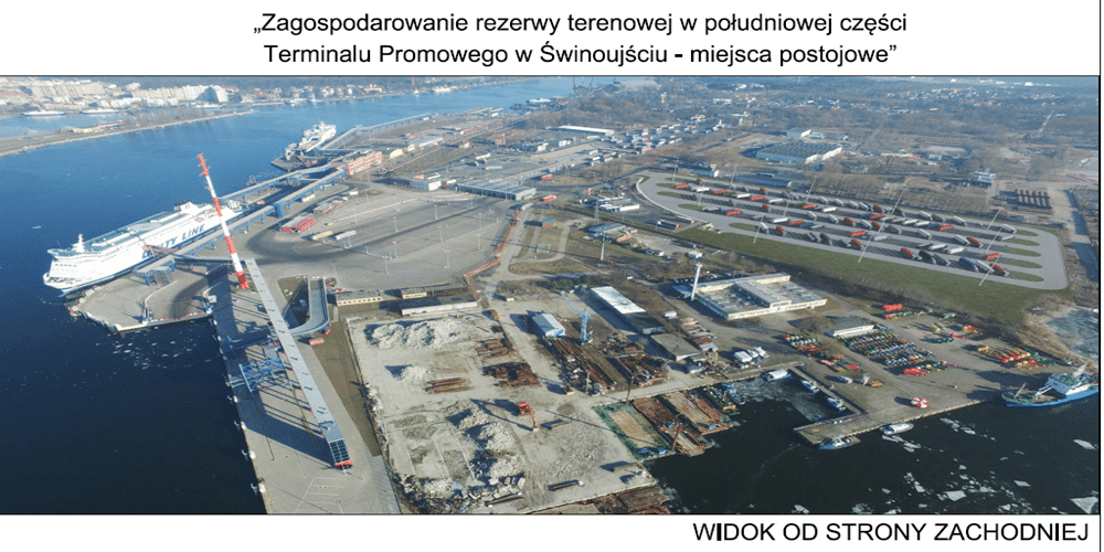 Terminal promowy w Świnoujściu będzie miał nowy parking dla ciężarówek