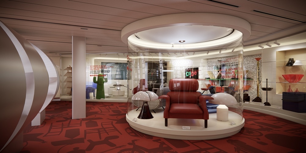 MUSEUM WŁOSKIEGO DESIGNU NA POKŁADZIE COSTA SMERALDA
