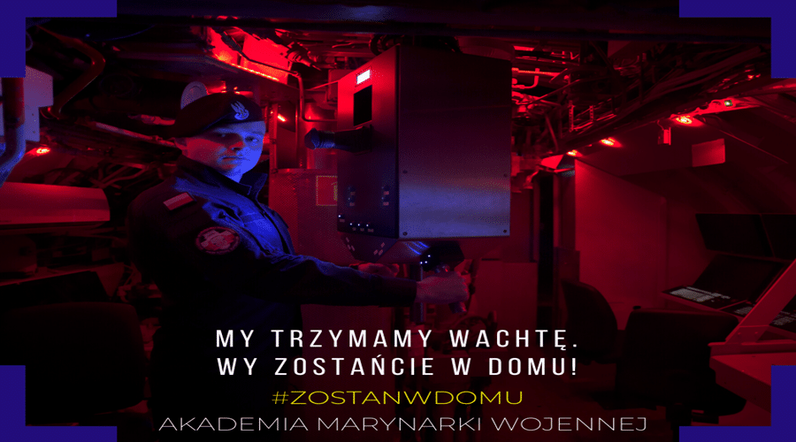 Akademia Marynarki Wojennej włącza się w akcję #zostanwdomu