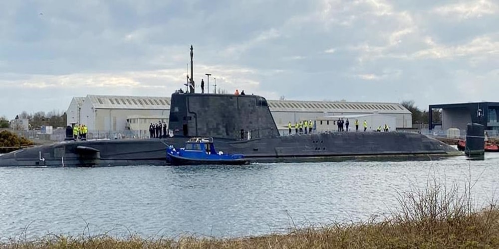 HMS Audacious wyrusza do swojej macierzystej bazy