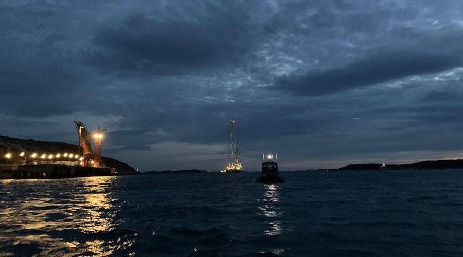 Blokada rozbudowy rafinerii w Lysekil przez aktywistów z Greenpeace