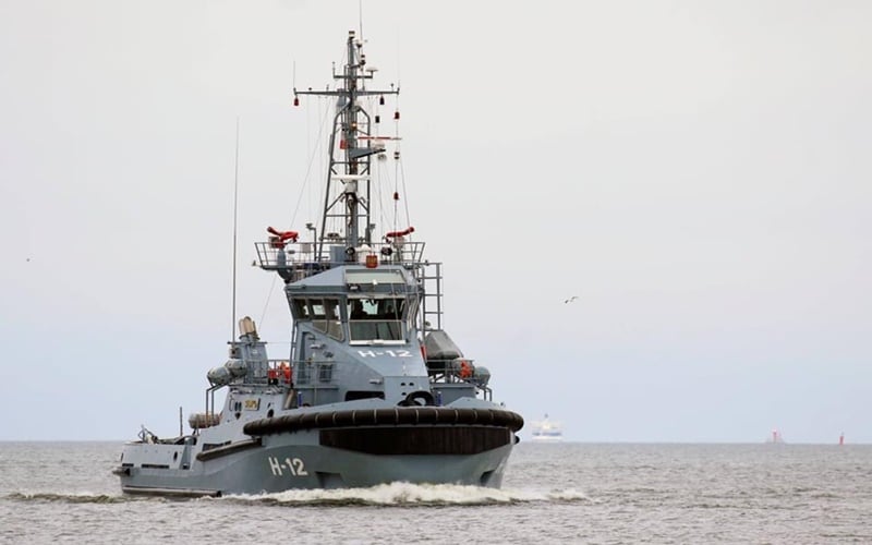Dzisiaj po południu do Portu Wojennego w Świnoujściu wszedł po raz pierwszy holownik H-12 Semko
