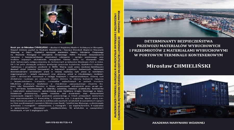 Najnowsza monografia autorstwa wieloletniego nauczyciela akademickiego kmdr por. dr Mirosława Chmielińskiego