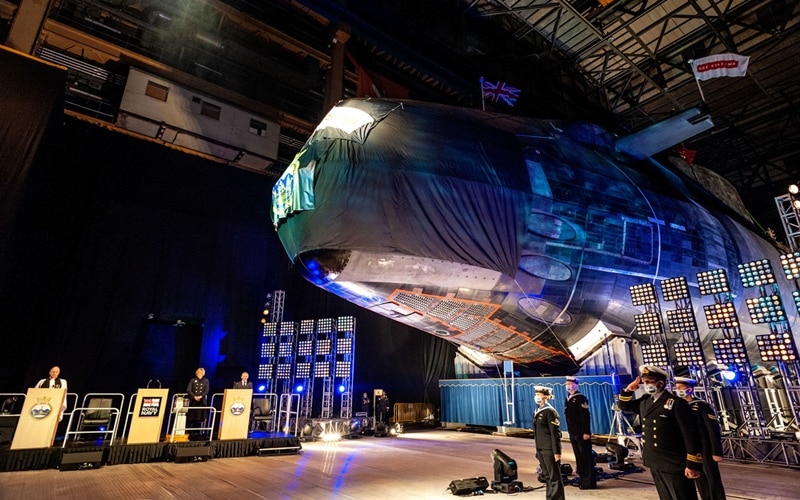 Piąty okręt podwodny typu Astute otrzymał nazwę Anson w Barrow-in-Furness