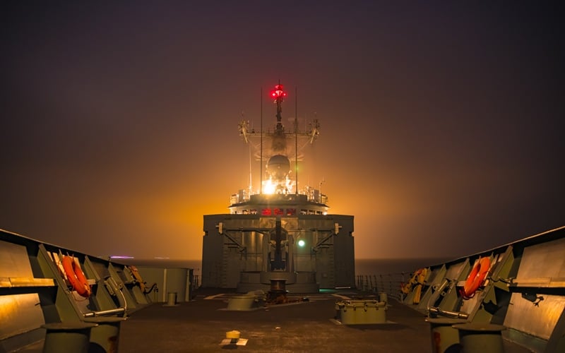 Grudniowe manewry na Zatoce Gdańskiej [FOTO]