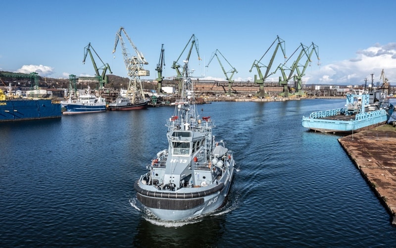 Próby morskie holownika H-13 Przemko