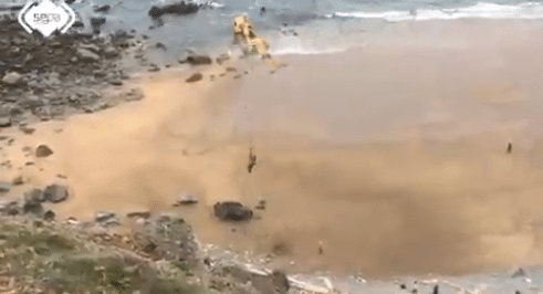 Akcja ratunkowa na jednej z plaż w Hiszpanii