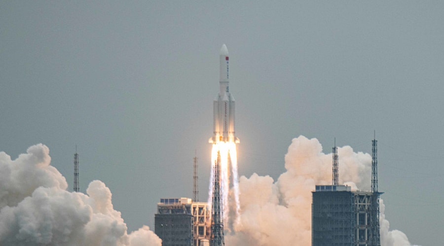 Pozostałości rakiety Long March 5B wpadły do Oceanu Indyjskiego