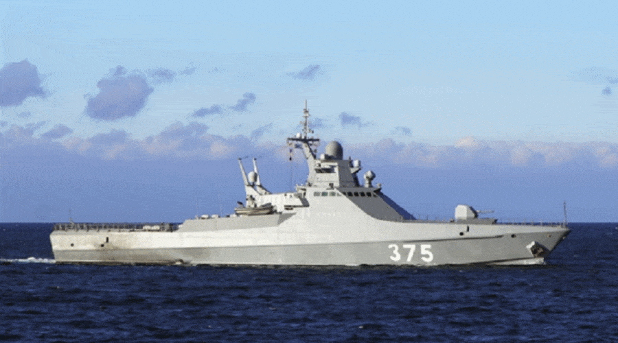 Ćwiczenia rosyjskich okrętów patrolowych na Morzu Czarnym