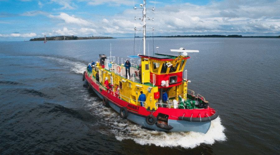 Ostatni z czterech lodołamaczy stoczni Gryfia jest gotowy do pracy na Dolnej Wiśle