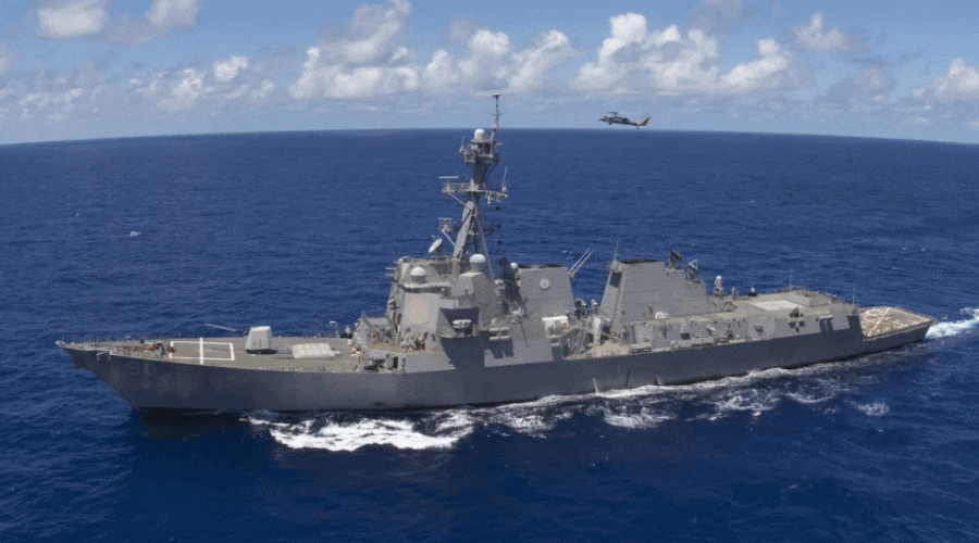 Okręt US Navy próbował naruszyć granicę na Morzu Japońskim