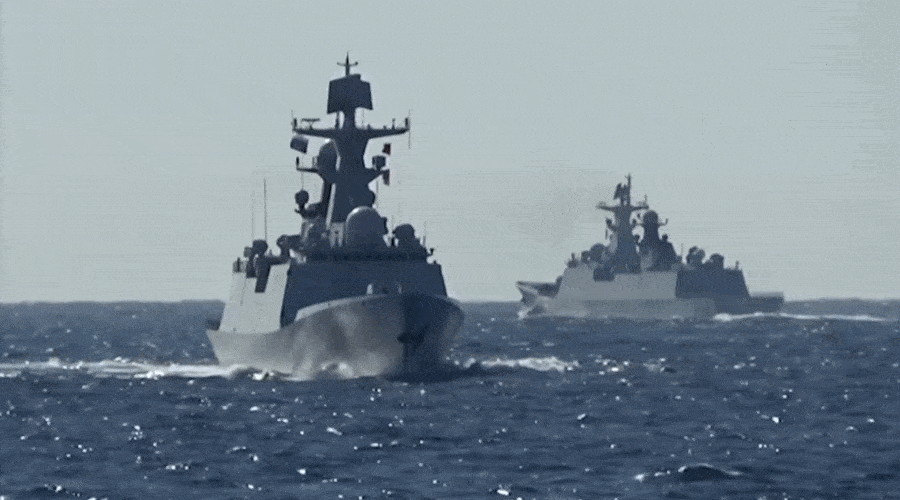 Chińskie i rosyjskie okręty przepłynęły przez japońską cieśninę