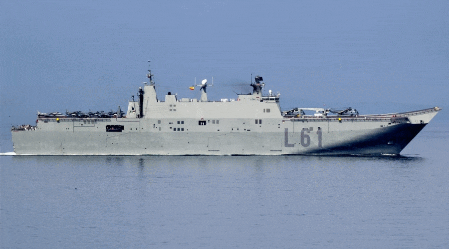 COVID-19 na pokładzie okrętu hiszpańskiej marynarki wojennej / Portal Stoczniowy