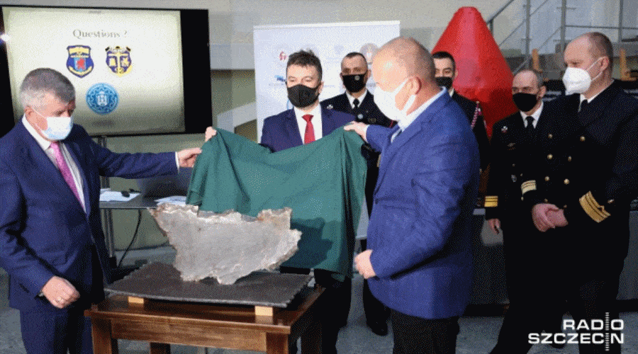 Fragment bomby Tallboy w Muzeum Narodowym