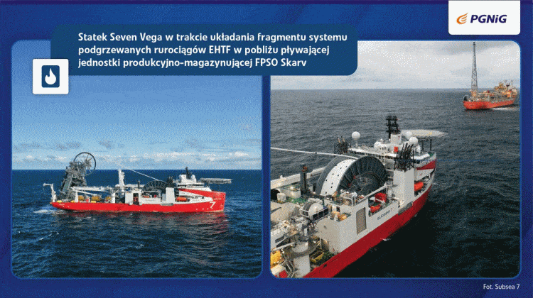 Uruchomiono pierwszą nitkę podgrzewanego gazociągu na złożu Aerfugl / Portal Stoczniowy