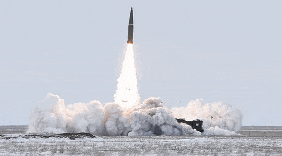 Rosja wystrzeliła z terytorium Białorusi rakiety Iskander w kierunku Ukrainy