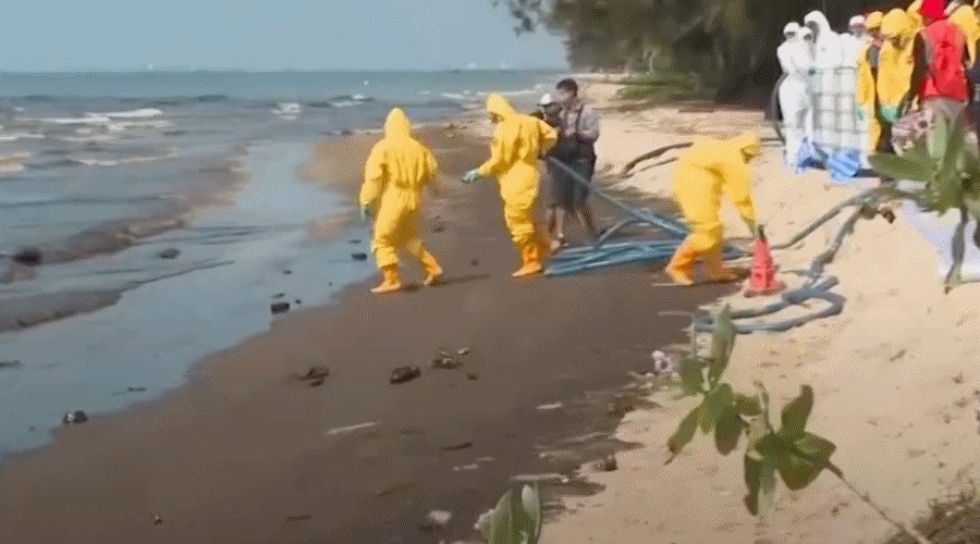 Zatoka Tajlandzka: Drugi wyciek ropy w ciągu dwóch tygodni / Portal Stoczniowy