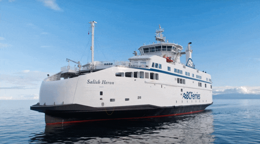 Czwarty niskoemisyjny  prom Salish Heron dotarł do Kanady [WIDEO]