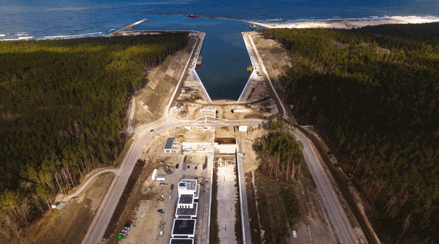 Za 5 miesięcy otwarcie kanału żeglugowego przez Mierzeję ￼￼