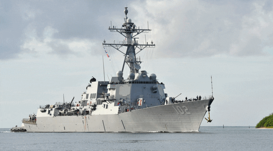 Okręt USA przepłynął przez Cieśninę Tajwańską / Portal Stoczniowy