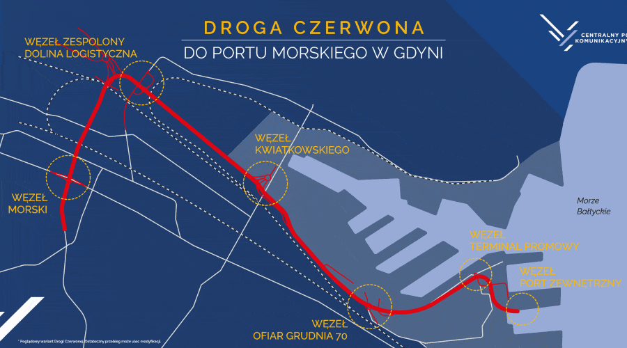 CPK przekaże 20 mln zł na prace przygotowawcze Drogi Czerwonej