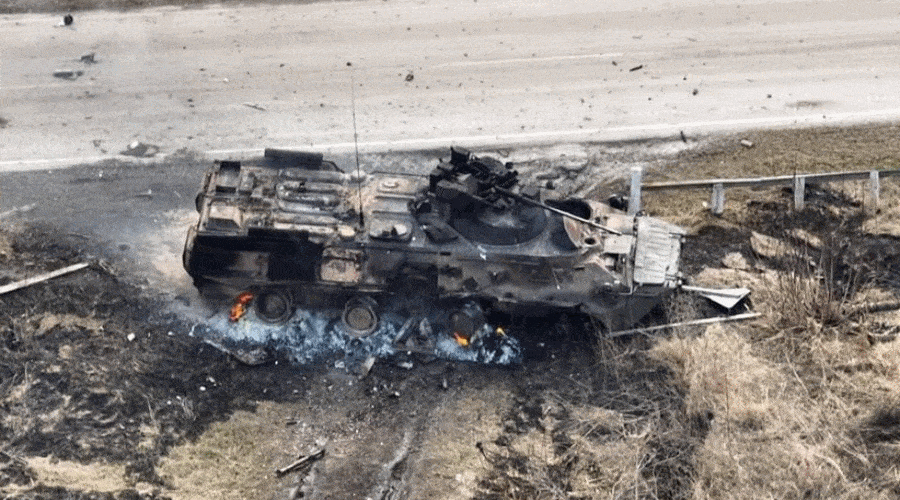 Kolejne straty zadane rosyjskim najeźdźcom w ostatniej dobie [WIDEO]