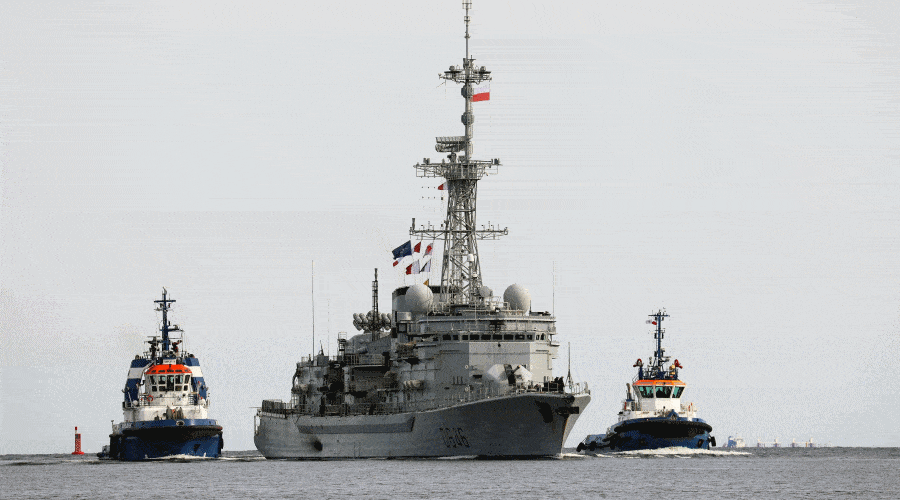 Francuska fregata FS „Latouche-Treville” w świnoujskim Porcie Wojennym