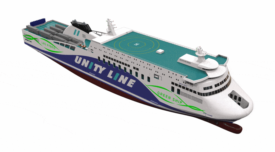 Cięcie blach pod budowę promu dla spółki Polskie Promy