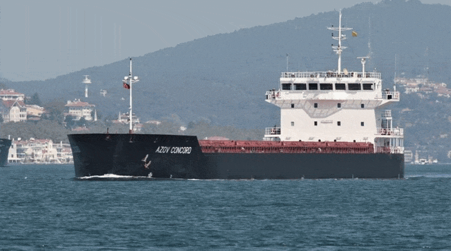 Turecki statek handlowy opuścił port w Mariupolu jako pierwsza zagraniczna jednostka ￼