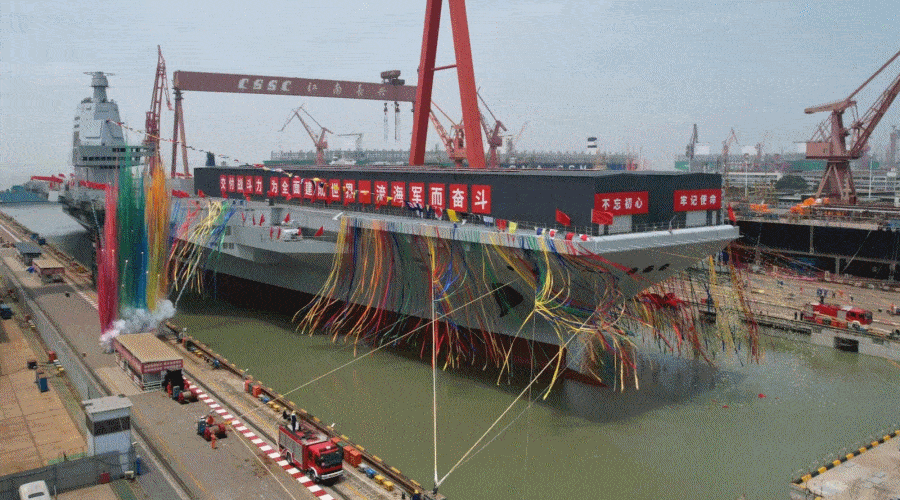 Chiny zwodowały lotniskowiec Typ-003 „Fujian”