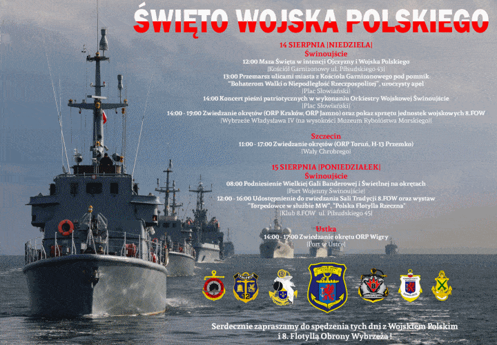 Święto Wojska Polskiego z 8. Flotyllą Obrony Wybrzeża