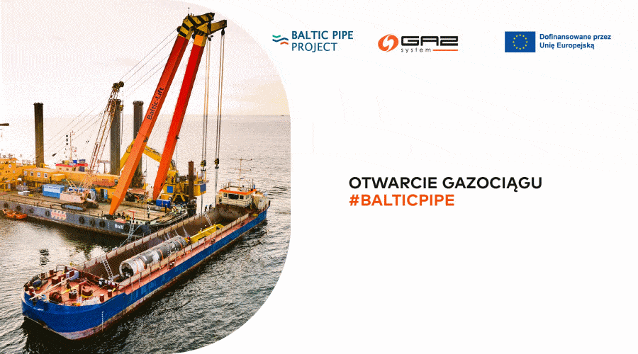 Gazociąg Baltic Pipe został uruchomiony, jest gotowy do przesyłu gazu ￼