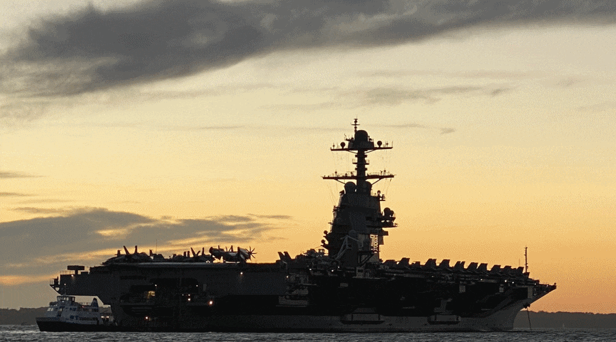 Czas kryzysu dla lotniskowca USS Gerald R. Ford / Portal Stoczniowy