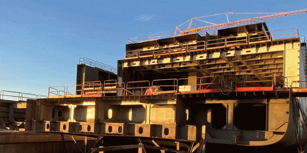 Aktualny stan budowy nowego promu dla PŻB S.A.