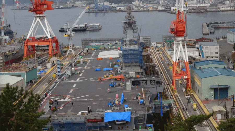 Modernizacja niszczyciela JS Kaga bliskie ukończenia   / Portal Stoczniowy