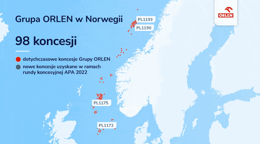 Grupa Orlen ma cztery koncesje w Norwegii / Portal Stoczniowy