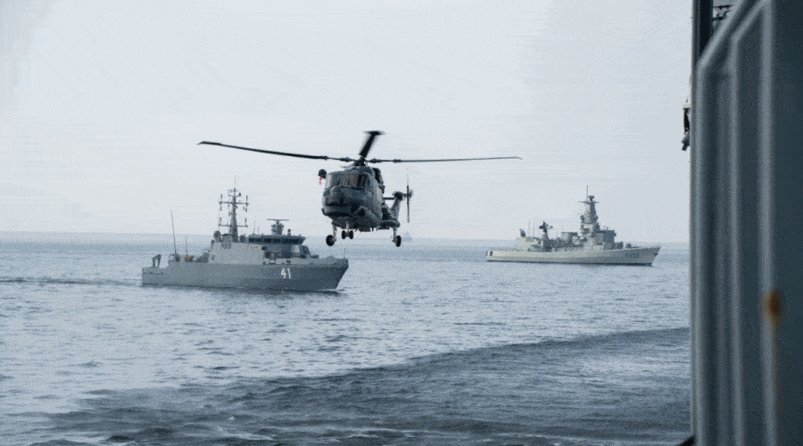 Pierwsza wizyta SNMG1 w Helsinkach