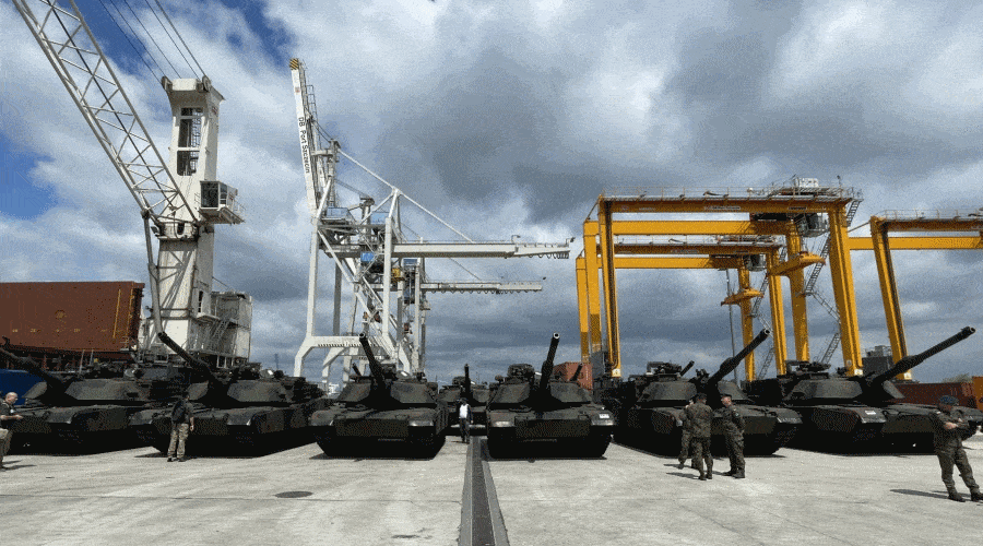 czołgi Abrams / Portal Stoczniowy