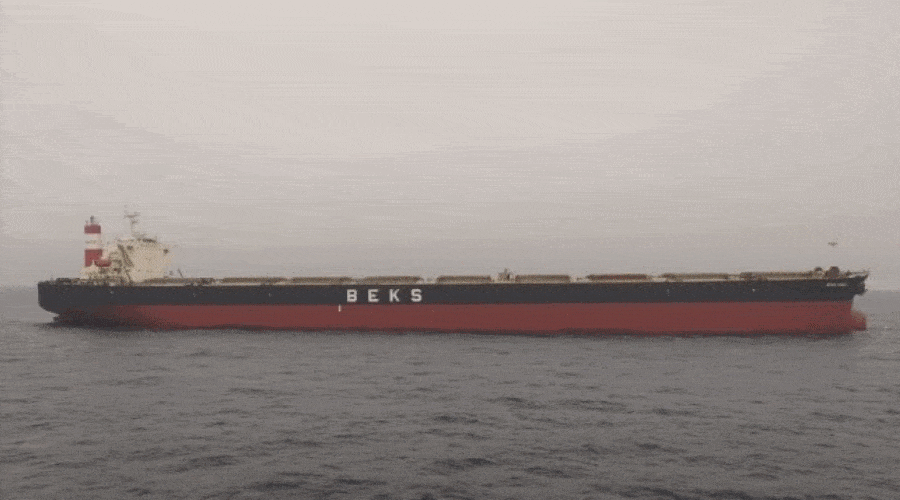 pożar na rosyjskim masowcy