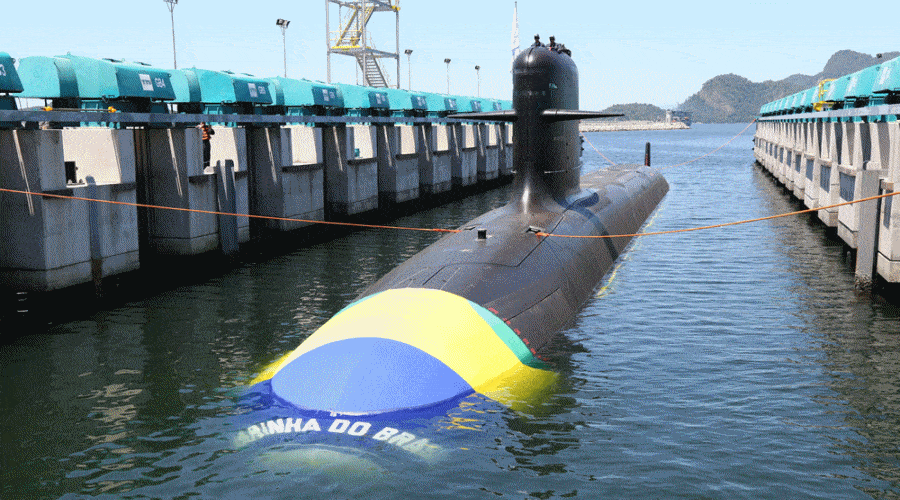 Wodowanie trzeciego brazylijskiego Scorpène / Portal Stoczniowy