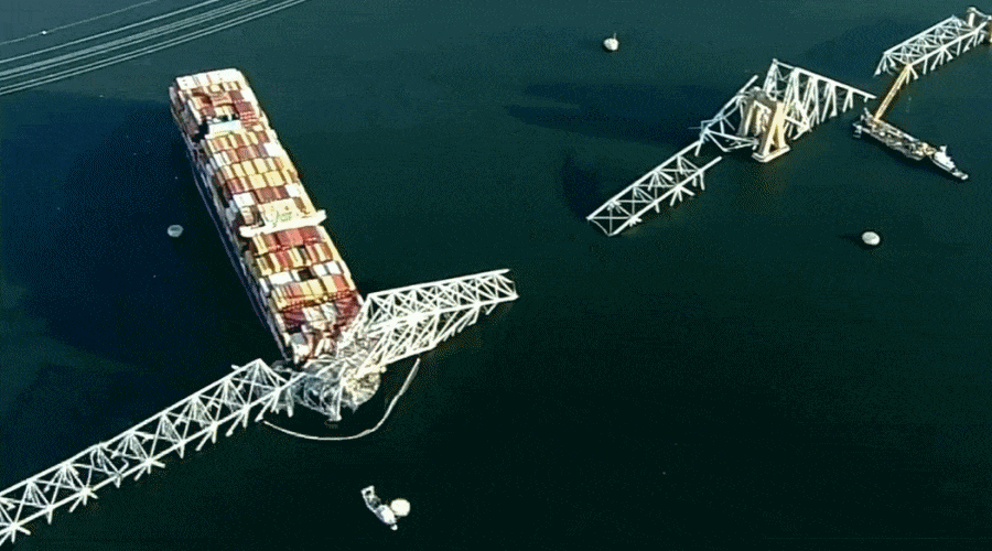 Zawalenie mostu Key Bridge w Baltimore: rekordowe straty ubezpieczeniowe / Portal Stoczniowy