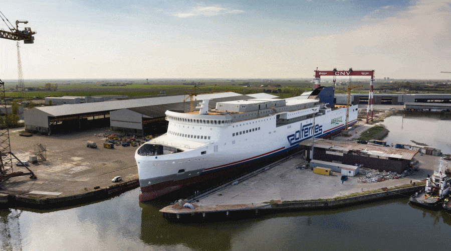 Rozpoczęcie pierwszych prób morskich promu Varsovia z Polferries / Portal Stoczniowy