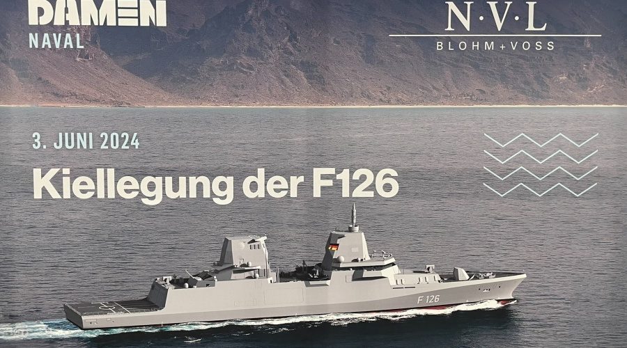 Położenie stępki pod fregatę typu F126 Niedersachsen / Portal Stoczniowy