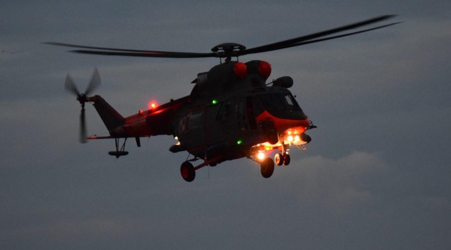 Nocna akcja ratownicza lotników morskich z Darłowa / Portal Stoczniowy