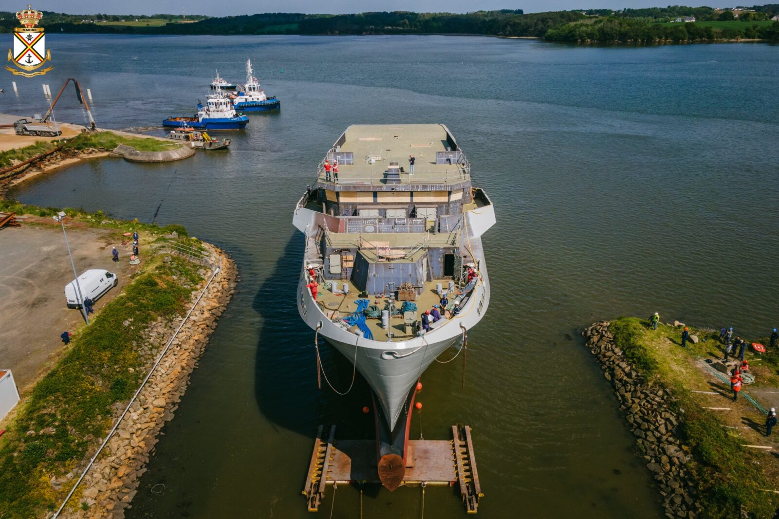 Francja: wodowanie przyszłego niszczyciela min Brugge (M 942) / Portal Stoczniowy