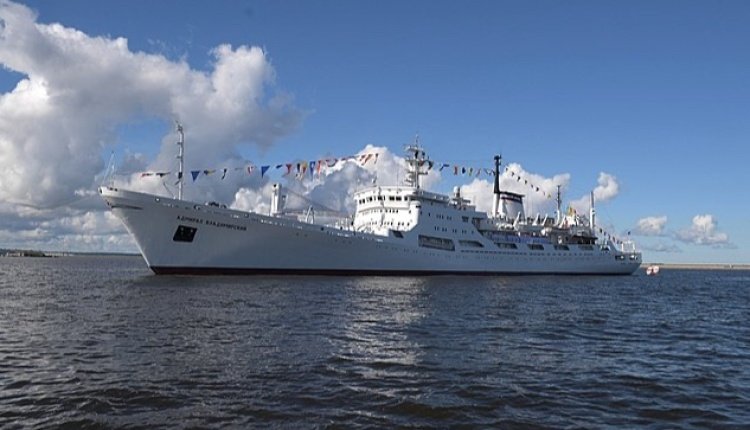 Rosyjski okręt oceanograficzny Admirał Władimirski na Morzu Północnym / Portal Stoczniowy